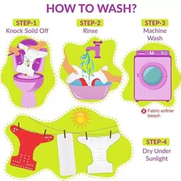 granuler dd BABYfe310009 Cloth Button Diaper Combo 1 diaper with black insert [2 pieces] image 5