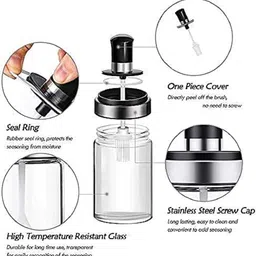 pratyang Oil & Vinegar Set Glass, Plastic-picture-11