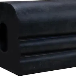 alp Heavy Duty Rubber Small Wheel Chock, Prevents Vehicle Rolling During Storage Wheel Chock image 3