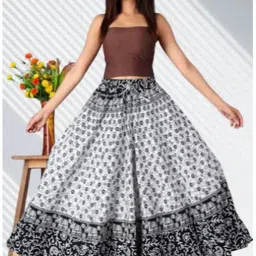 tankaviss Women Printed Regular White Skirt-picture-35