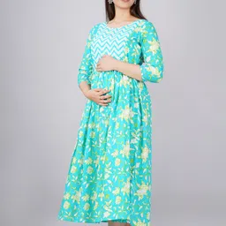 murli kurti Printed Pure Cotton Stitched Flared/A-line Gown image 4