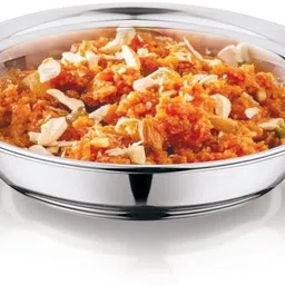 marwall Stainless Steel Serving Bowl Stainless Steel 6Pcs Multi Utility Serving Plate for Halwa, Dahi Vada,Snacks etc image 5