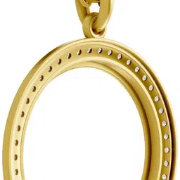 sparq Certified Lab Grown Diamond & BIS Hallmark Pendant With Chain Gold-plated Sterling Silver image 2