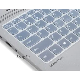 Saco Silicone Keyboard Skin Cover Compatible for - Transparent Lenovo IdeaPad Slim 3 Laptop 82H802FHIN - launch year 2022 - Black Keyboard Skin image 5
