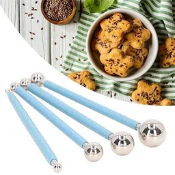 klickcart 4 Pcs Modelling Ball Tool Set for Clay, Fondant, Mandala Art Accessory Tape Dot image 5