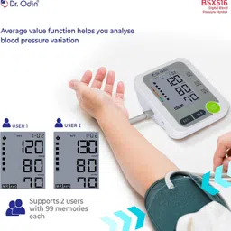 Dr. Odin BSX-516 Blood Pressure Machine with Latest Technology, Support Two Users, WHO Function Bp Monitor image 3