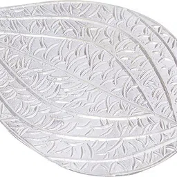 dhruvs collection 925 Silver Betel Leaf - Paan Ka Patta for Home Decor, Pooja, Gifting & Donation Decorative Showpiece - 4 cm image 3