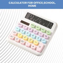 frony Desktop Calculator, 12-Digit Large LCD and Large Buttons for Office, Homes B104 Basic Calculator image 1
