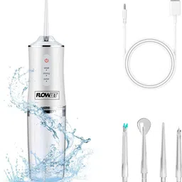 flowlet Powerfull Smart Water Dental Flosser | Pure White with 4 Nozzle tips | Water Flosser-picture-16