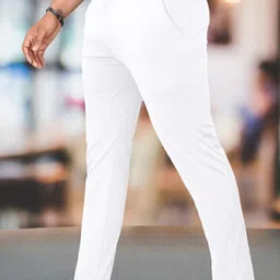 metronaut Regular Fit Men White Polyester Trousers image 3