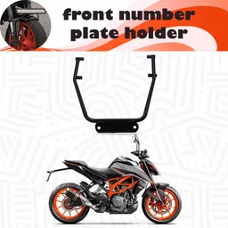 ingpride Stylish KTM Number Plate Holder Front Bike Number Plate image 2