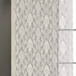 harnay 154 cm (5 ft) Polyester, Net Transparent Window Curtain (Pack Of 2) image 2