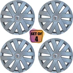 prigan PLO Silver 15 Inch For Venue Wheel Cover For HYUNDAI Universal For Car-picture-12