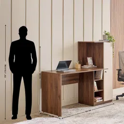 spyder craft Study Desk Work From Home And Study Engineered Wood Study Table image 4