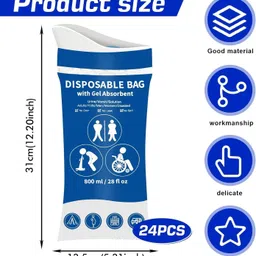 meneflix Disposable Bag with Gel Absorbent Diaper Disposal Bin image 2