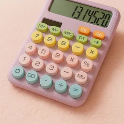 navmi 717 Electronic Calculator with 12-Digit Display and Playful Multicolor Buttons Basic Calculator-picture-28