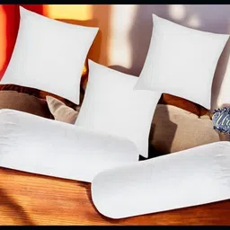 urmila creation Microfibre Bolster Pack of 5 Solid Diwan Set Of 3 Cushion & 2-picture-17