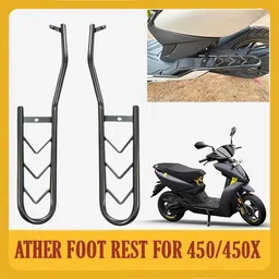 DAZZRIDE Heavy Quality Aluminium Passanger Foot Rest For Ather 450, 450 Plus and 450x Foot Rest-picture-12