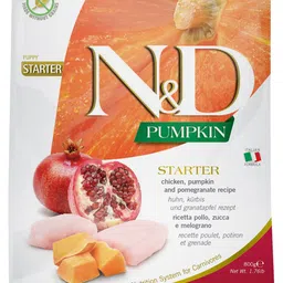 farmina N&D Pumpkin - Chicken & Pomegranate - Grain Free - Dog Dry Food - Starter Puppy - All Breed Chicken 0.8 kg Dry New Born Dog Food-picture-10