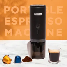 coffeeza Finero Mini Portable Espresso Machine For Coffee Capsules & Grounds Personal Coffee Maker image 2