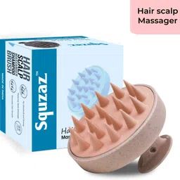 squzaz Eco-friendly Wheat Straw body with Soft Silicon Bristles, Hair Scalp Scrubber-picture-18
