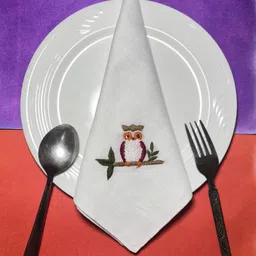 sszariart BIRD DESIGN White Cloth Napkins image 2