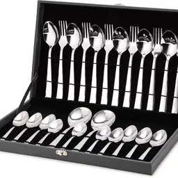 cutlux 24 Pieces Cutlery Gift Set with Leatherite Box Stainless Steel Cutlery Set-picture-38