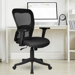 neo chair Mesh Mid-Century Drafting Staff, Workstation, Desk Chair Mesh Office Adjustable Arm Chair image 2