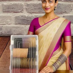 archdecome Plastic Organizer Bangle Storage Box – Clear Jewelry Organizer Jewellery, Bangles, Wrist Watch, Hair Bands Scrunchies Accessories Vanity Box-picture-35