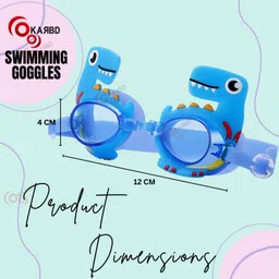 karbd Blue Kids Swimming Anti Fog UV Ray Protection Glasses for 3 to 12 Years image 3