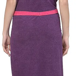 poorak Purple Rani Free Size Bath Robe image 2