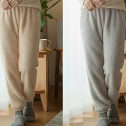 keenuu Pack of 2 Womens Fleece Pyjama Combo Women Pyjama image 1