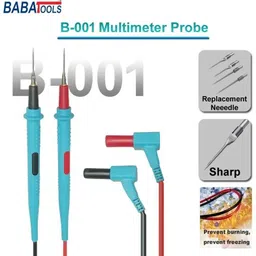 babatools B-001 Multimeter Probe Soft Silicone Cable Extra Niddle Test Pen For Multimeter Digital Multimeter-picture-44