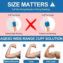 MCP Adult XL Size Blood Pressure Monitor Large Cuff Size 22cm-44cm With Connectors Bp Monitor Cuff image 3