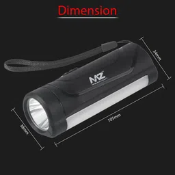 mz M901 (LED TORCH) 12W Laser + 7 SMD COB, 1200mAh Battery Torch image 4