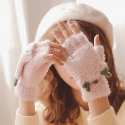 take n shine Solid Winter Women Gloves image 1