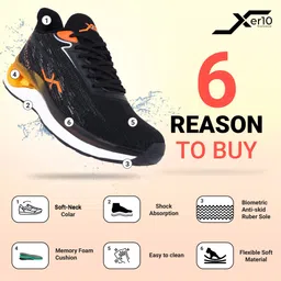 xer10 Sports Running Walking & Gym Shoe Flyknit Hyper Bust Out Sole with Memory Foam Running Shoes For Men image 2
