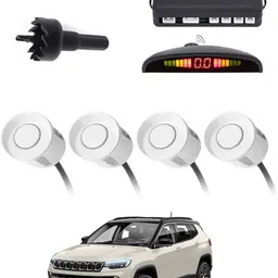 zplus 4White Parking Sensor With LED Display Increased Safety For Car-68 Safety of Passengers/Car One Alarm Kit-1685 Parking Sensor-picture-13