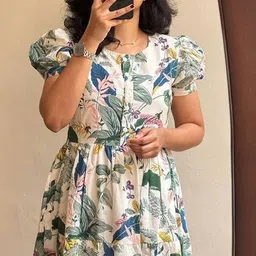 shree shyam fashion Women A-line Pink Midi/Calf Length Dress image 3