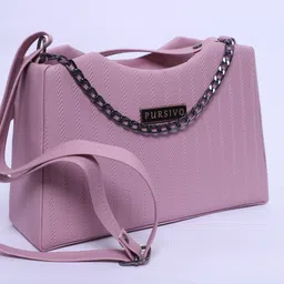 pursivo Women Pink Messenger Bag image 2