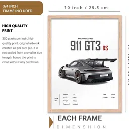 hothouse Sports car RS Car Framed Posters Gift Items for Boys Room Bedroom Paper Print image 1