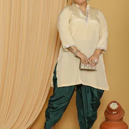 letsdressup Solid Pure Crepe Women Harem Pants image 5