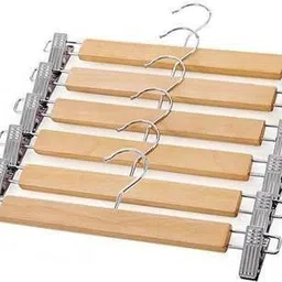 coa Wooden Hangers Pack of 6 With 2 Metal Adjustable Clips Wooden Coat Pack of 6 Hangers For Coat-picture-28