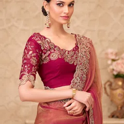 all about you Embellished Bollywood Georgette Saree image 2