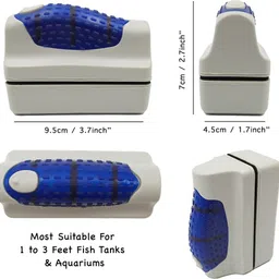 rs electrical Magnetic Aquarium Fish Tank Glass Cleaner Viper Algae Scraper RS-09 Aquarium Tool image 2