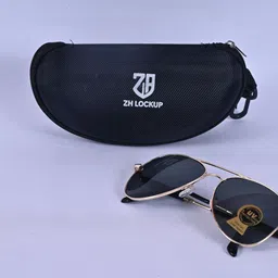 zh lockup UV Protection, Gradient, Toughened Glass Lens Aviator, Rectangular Sunglasses (55) image 3
