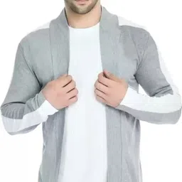 styvibe Men Straight Full Sleeve Grey Shrug-picture-18
