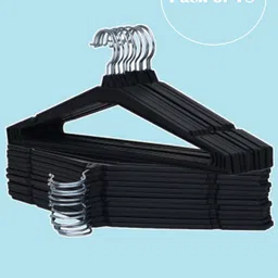 tarun Durable Plastic Shirt Hangers – Black Finish for Neat Wardrobe Plastic Shirt Pack of 18 Hangers For Shirt-picture-11