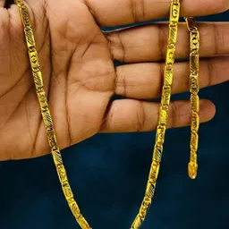 rkb sales 1gm gold plated High Quality chain for men Gold-plated Plated Alloy Chain-picture-36