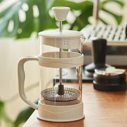 French Press 350ml, Heat-resistant glass, stainless steel, double filtered 2 Cups Coffee Maker-image-49